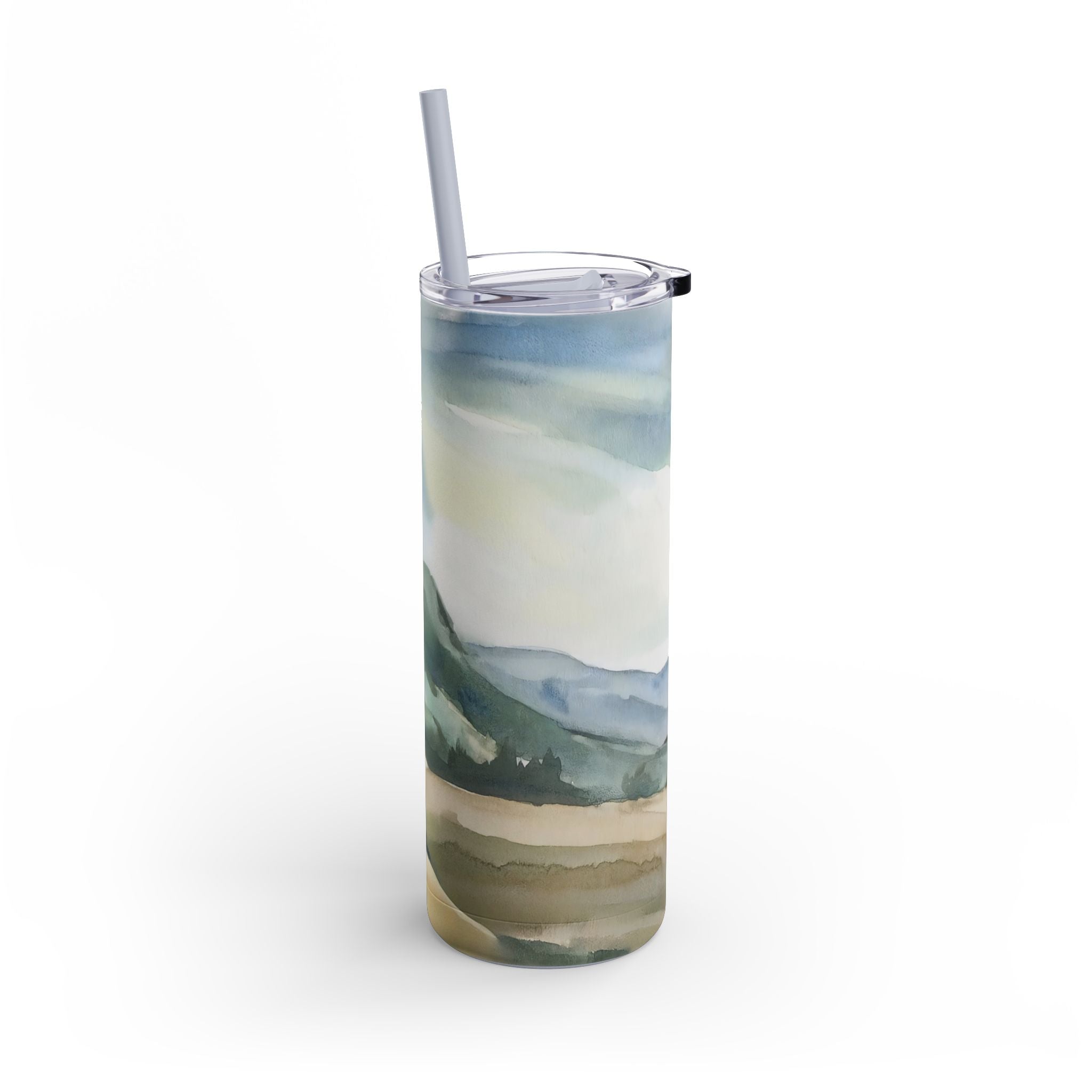 Green Landscape Matte Tumbler, 20oz