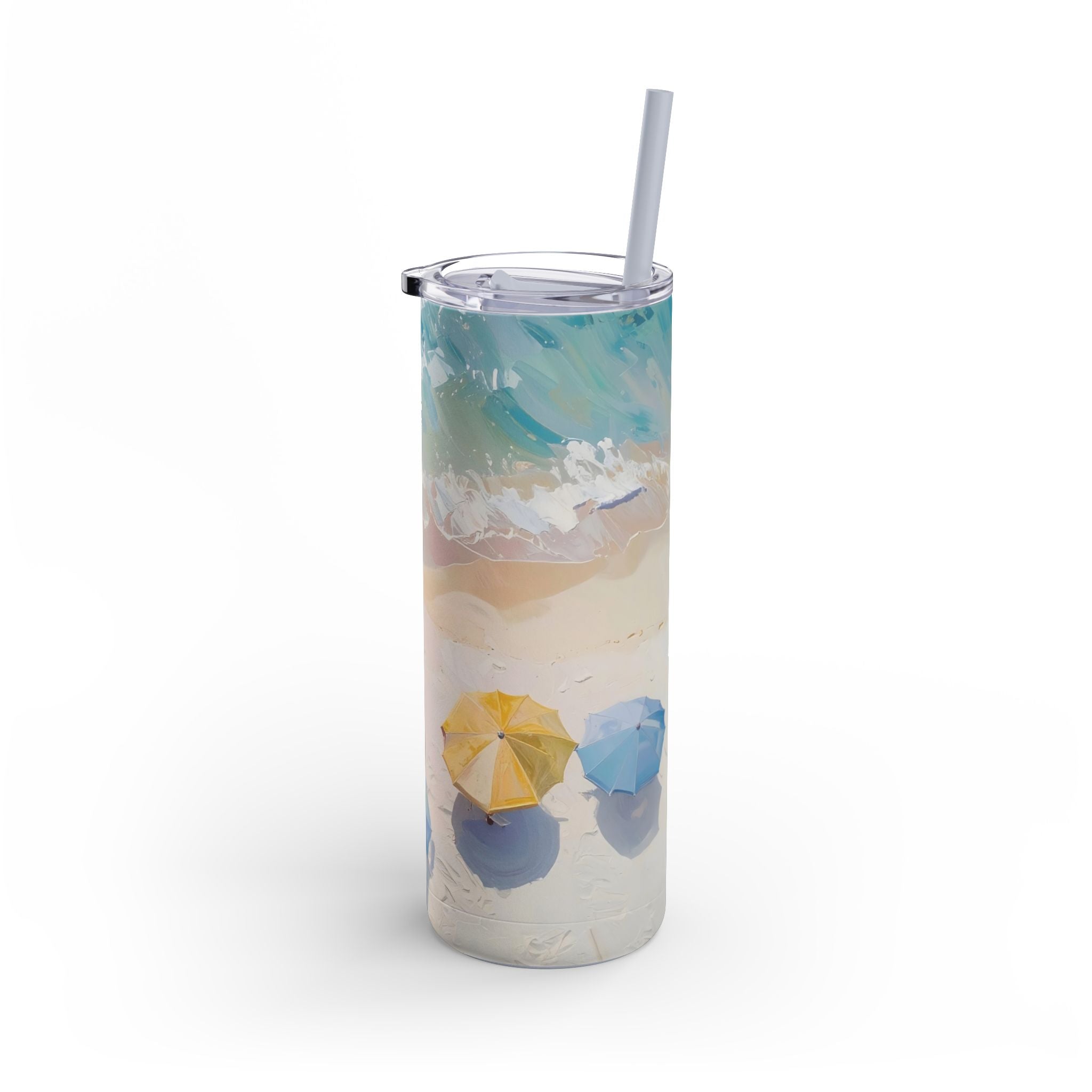 Beach at Top Matte Tumbler, 20oz