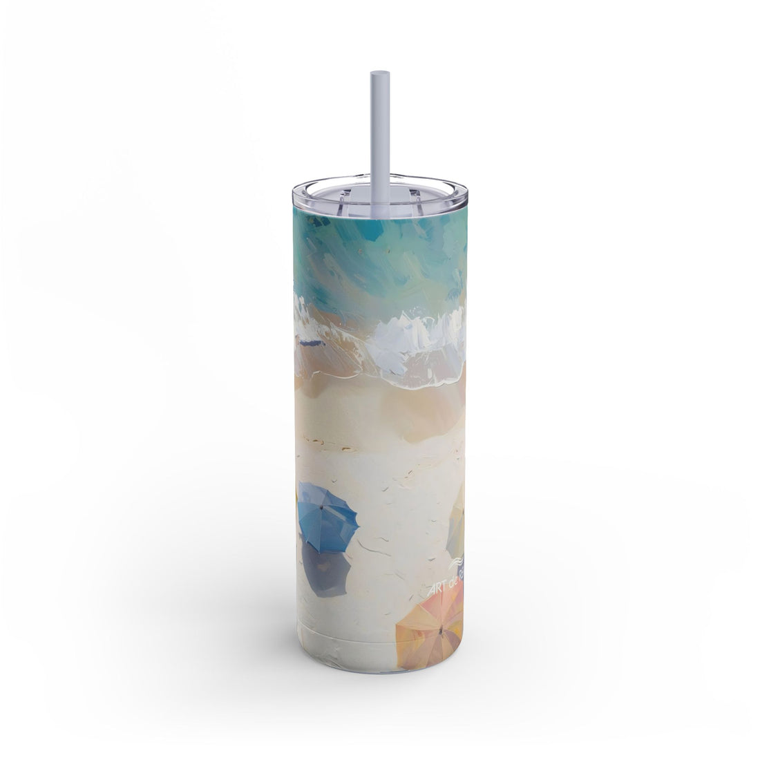 Beach at Top Matte Tumbler, 20oz