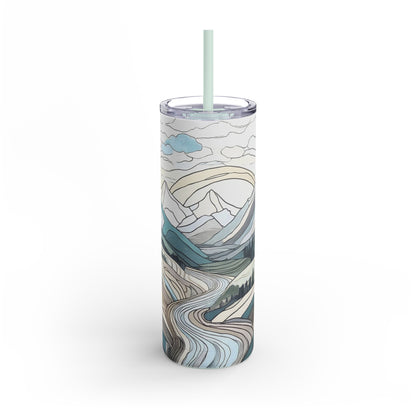 Mosaic Mountains Matte Tumbler, 20oz
