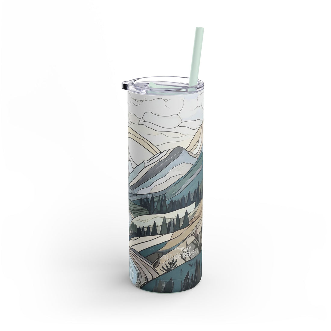Mosaic Mountains Matte Tumbler, 20oz
