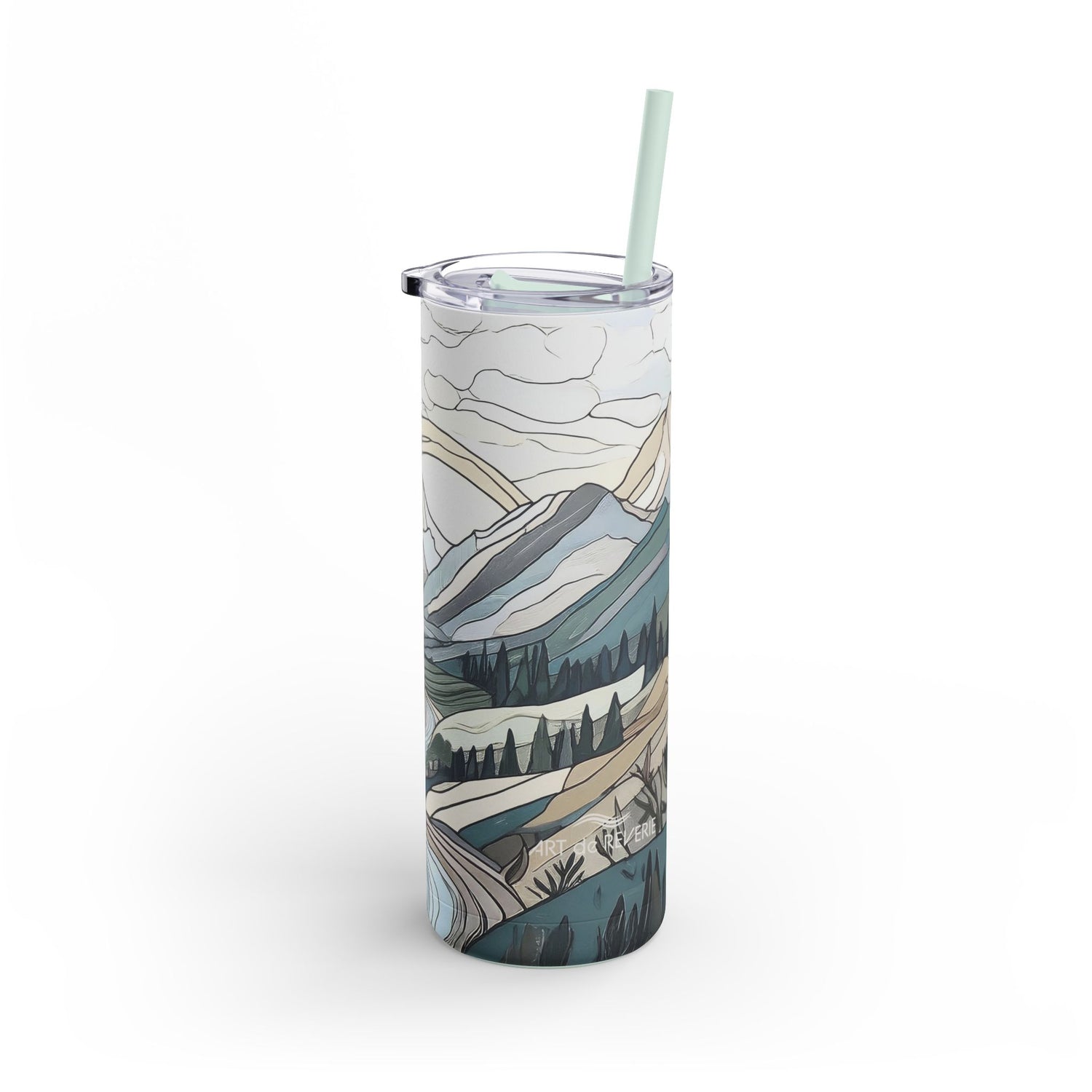 Mosaic Mountains Matte Tumbler, 20oz