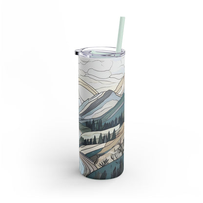 Mosaic Mountains Matte Tumbler, 20oz