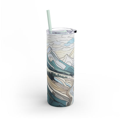 Mosaic Mountains Matte Tumbler, 20oz