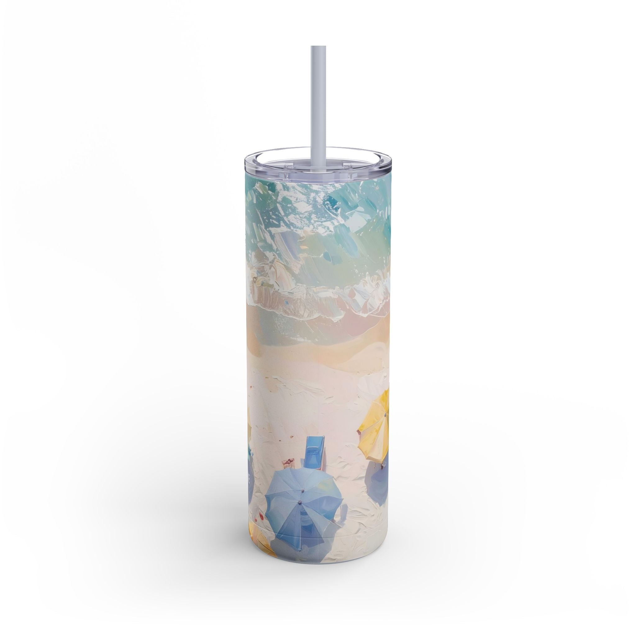 Beach at Top Matte Tumbler, 20oz