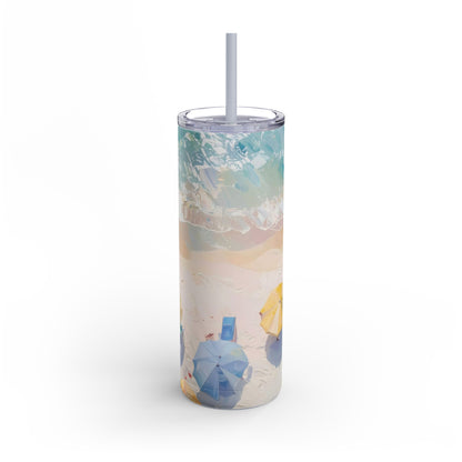 Beach at Top Matte Tumbler, 20oz