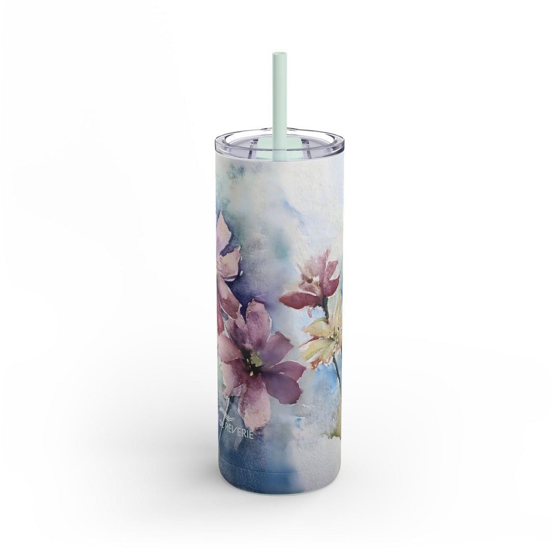 Pink Floral Matte Tumbler, 20oz