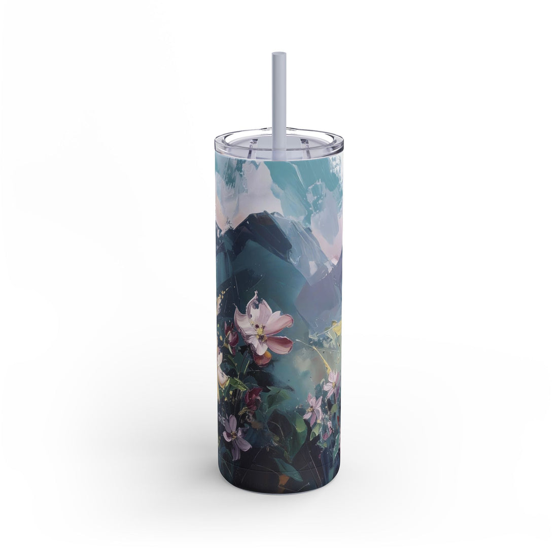 Flowers Mountains Matte Tumbler, 20oz