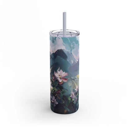 Flowers Mountains Matte Tumbler, 20oz